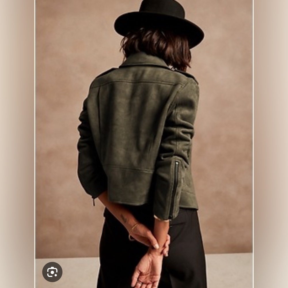 Banana Republic Suede Moto Jacket